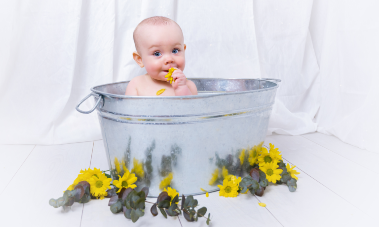 Blommig Baby